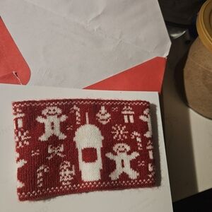 Starbucks Christmas Holiday Red White Coffee Ugly Sweater Knit Sleeve